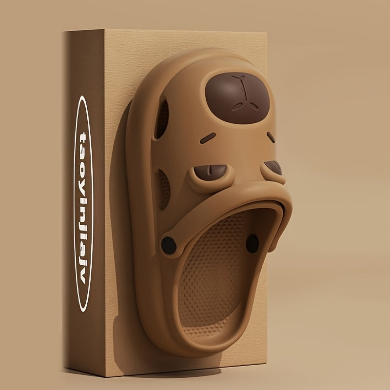 Women's Cartoon Thick-Soled Capybara Indoor Slippers 5 Sizes