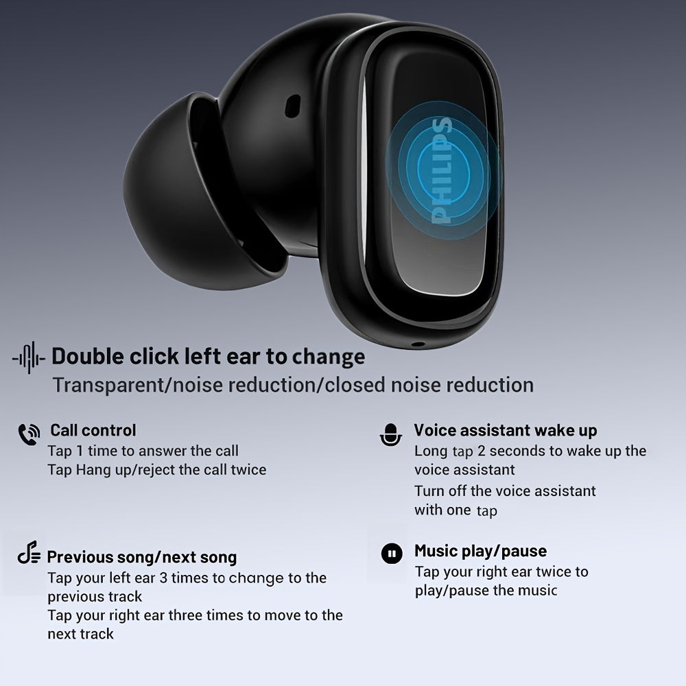 Wireless Earbuds with Charging Case 24-Hour Playtime Touch Control Microphone for Running Cycling Gaming