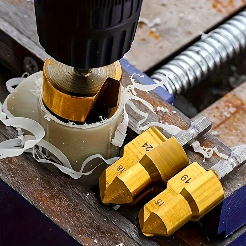 High-Speed Steel Pipe Expansion Drill Bit Set for Water Pipe Repair 20mm 25mm 32mm