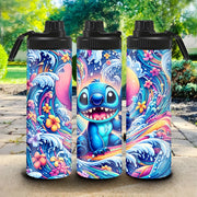 Blue Cartoon Character Stainless Steel Travel Mug for Cold Hot Beverages