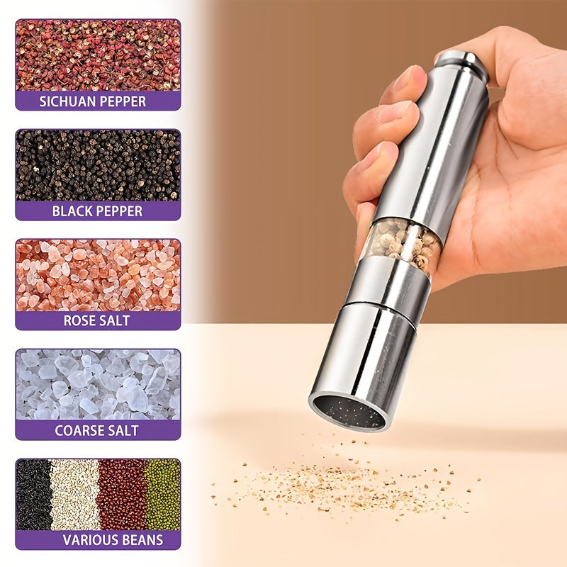Manual Stainless Steel Salt and Pepper Grinder Coarse Grind Durable Kitchen Tool