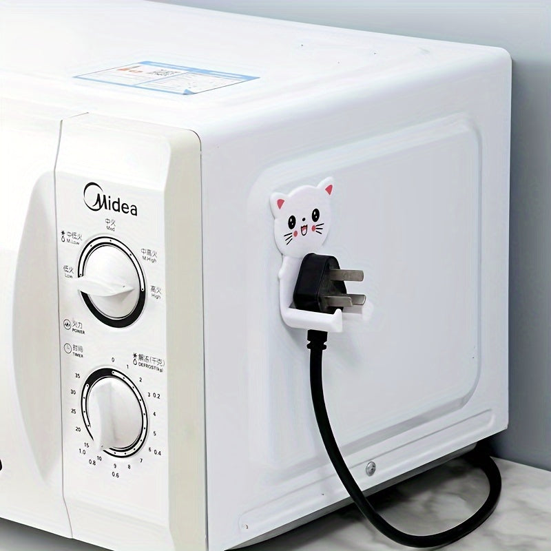 5 piezas de ganchos de pared para organizar, instalación fácil de enchufe, metal duradero