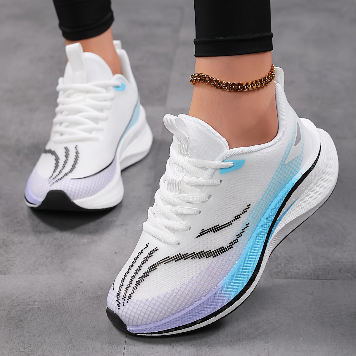 Zapatillas de running ligeras para hombre con placa de carbono, tela transpirable y amortiguación que absorbe los golpes