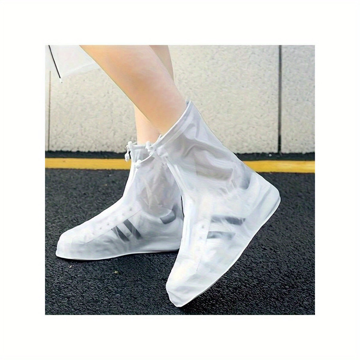Unisex PVC Rainproof Shoe Covers Waterproof Non-slip Travel Accessories