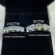 925 Silver Ring with 2.5 Carat Moissanite Stone for Women Jewelry Gift