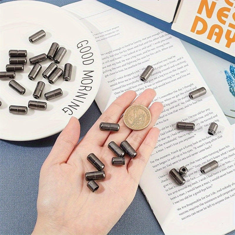 10pcs Shiny Metal Shoe Buckles Knot-Free Capsule Shoe Accessories