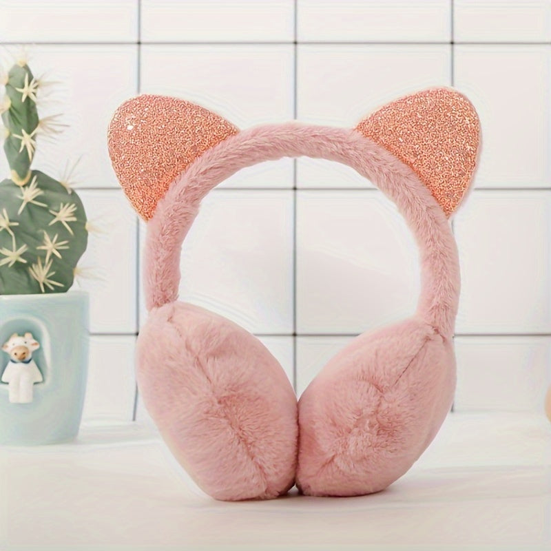 Faux Fur Ear Warmer for Women Warm Padded Ear Cups Winter Cozy