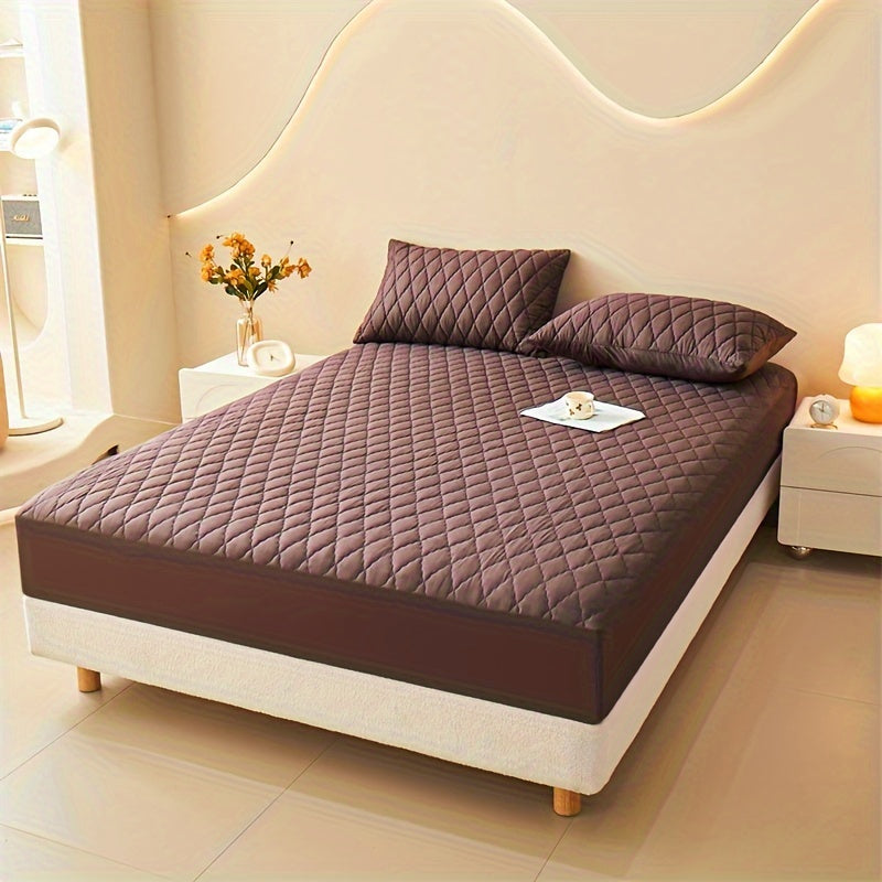 Waterproof Fitted Sheet Dust and Stain Resistant Machine Washable for Bedroom and Hotel