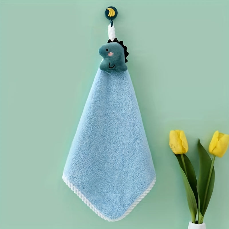 Absorbent Cartoon and Coraline Hand Towels for Kitchen and Bathroom Use