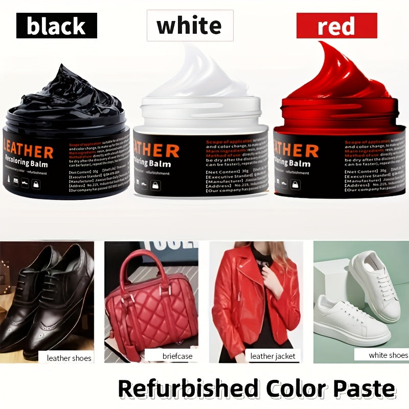 PU Leather Dyeing Paste 30g/1.05oz for Restoring Faded and Scratched Leather