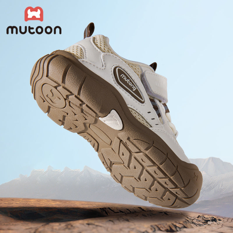 Kids All-Season Breathable Shock-Absorbing Trail Sneakers with Rubber Sole
