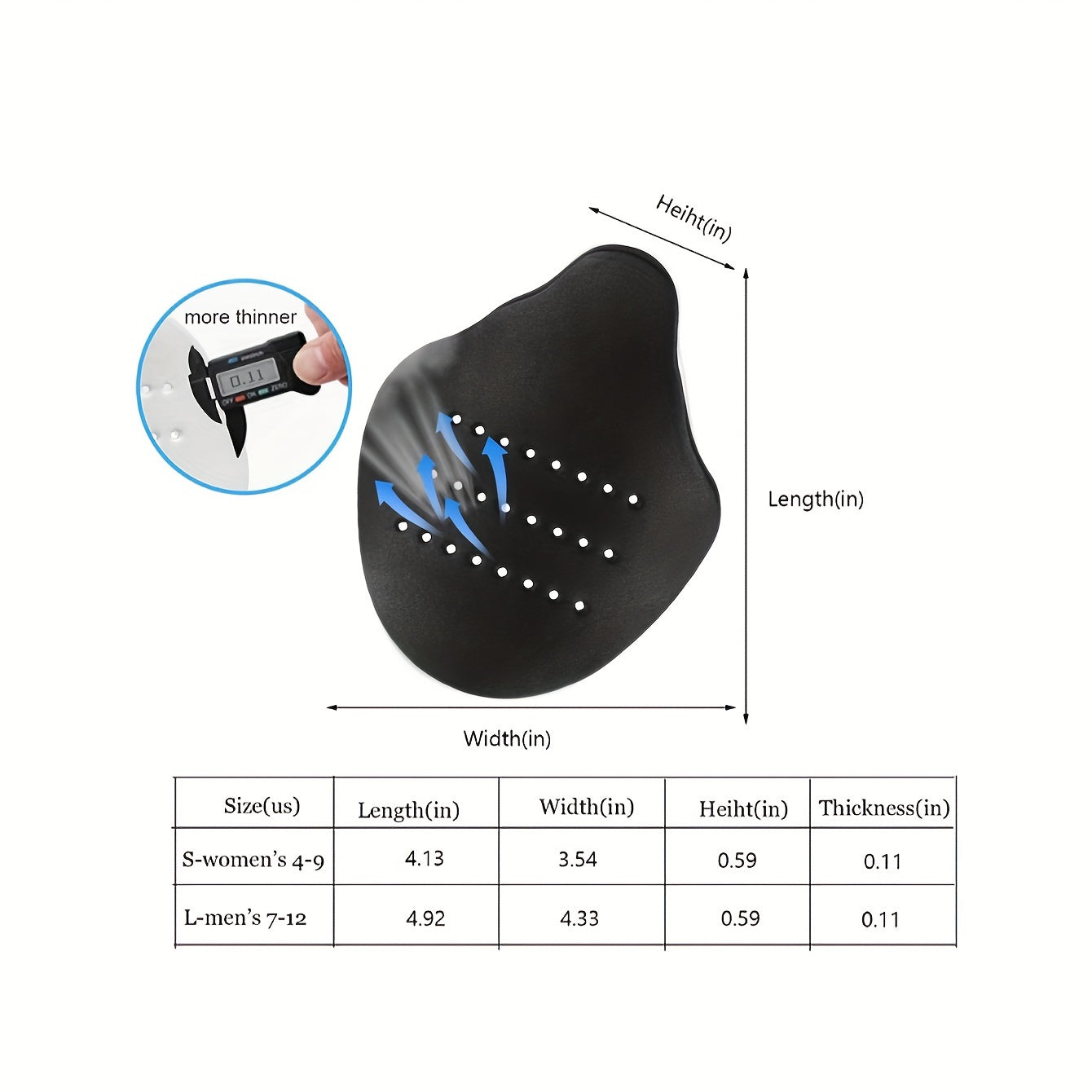 Unisex Breathable Shoe Head Support for Men and Women