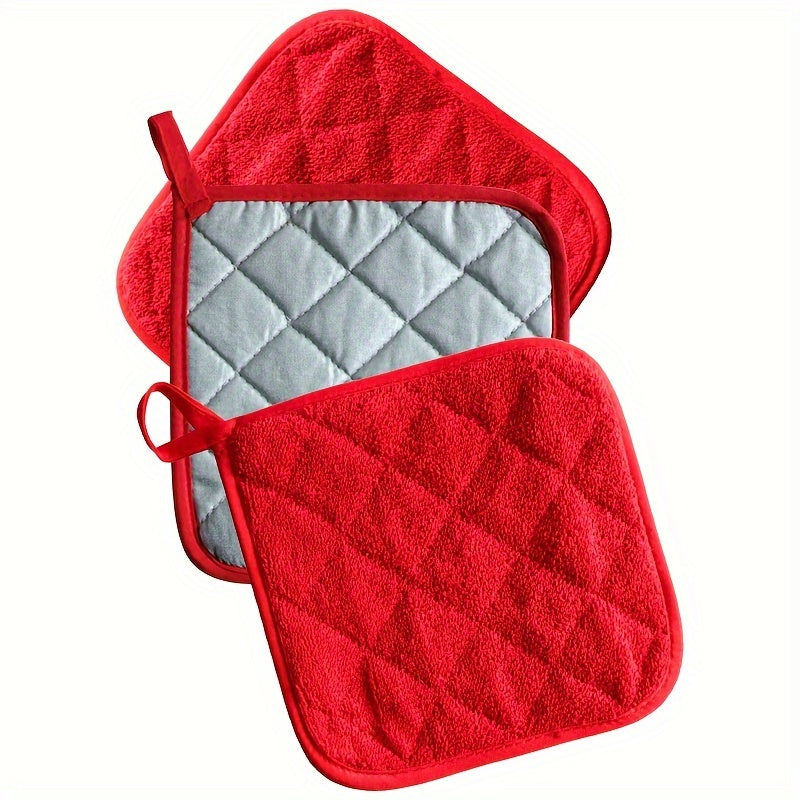 Kitchen Accessories Set 3 Pieces Anti-Scald Towel Cloth Insulation Pads Microwave Gloves Pot Mat