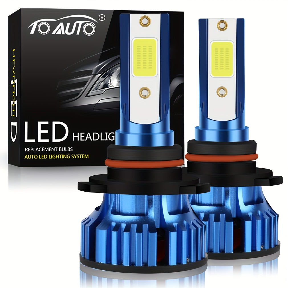 Bombillas de faro LED H4 6500K blanco frío 20000LM 72W pack de 2