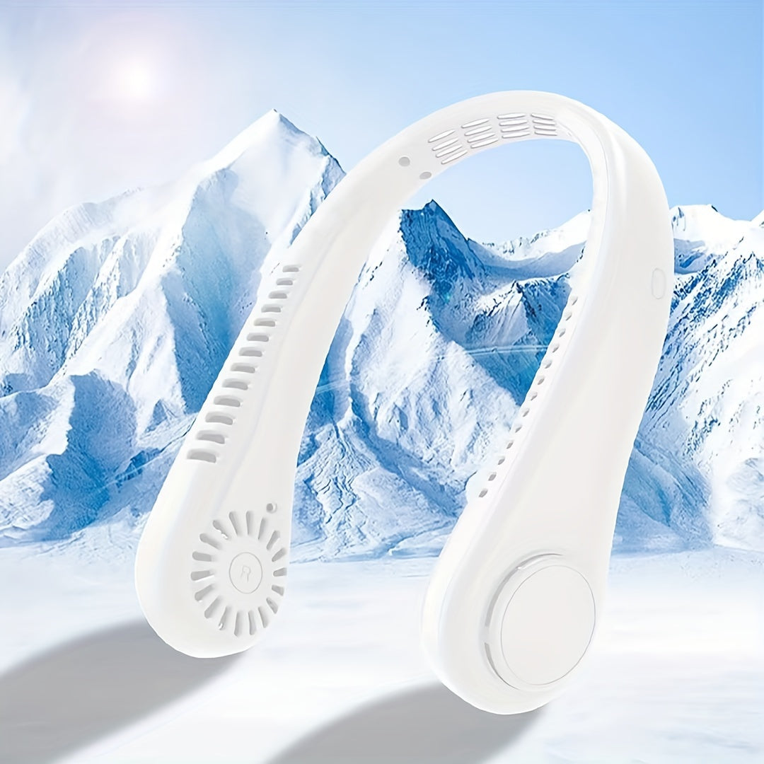 Rechargeable Sports Neck Fan Portable Cooling Device Lightweight for Outdoor Activities