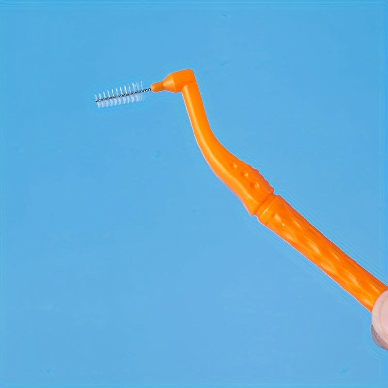 10 dona L-shaklidagi interdental tish cho'tkasi bo'shliq va ortodontik qurilmalarga mos