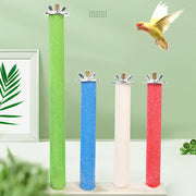 Colorful Parrot Grinding Teeth Stick Bird Cage Perch and Toy