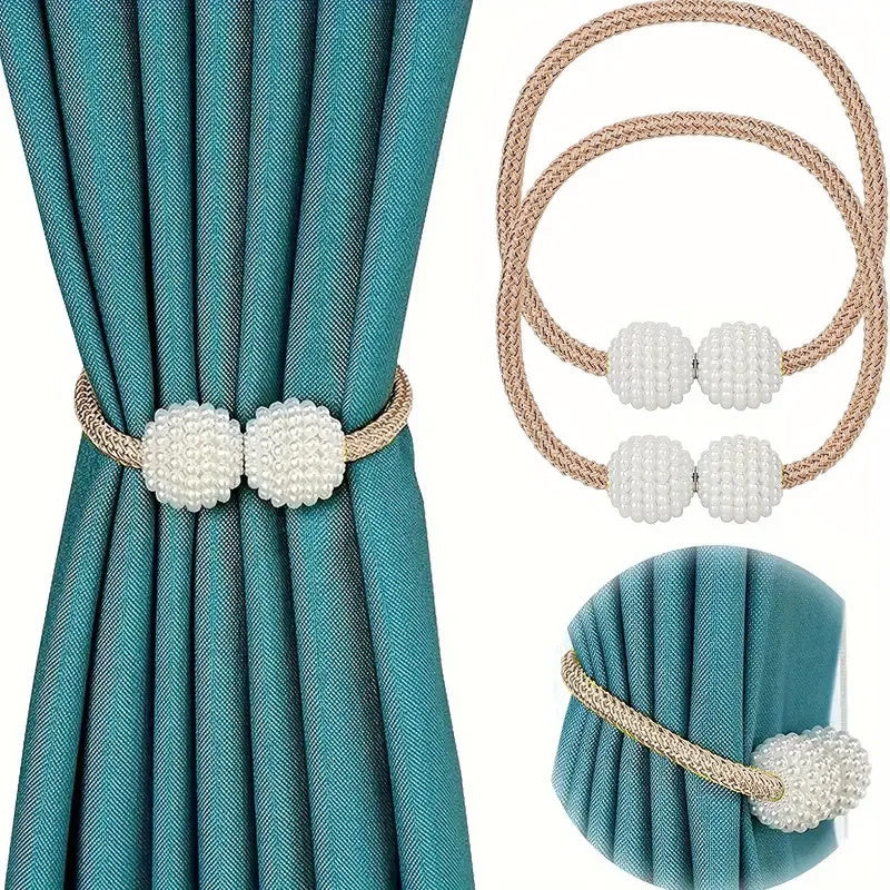 Evropa dizayni va kuchli magnit to'qilgan ip bilan jihozlangan 2 klassik uslubdagi magnit pardalar bilan uy dekoratingizni yaxshilang.