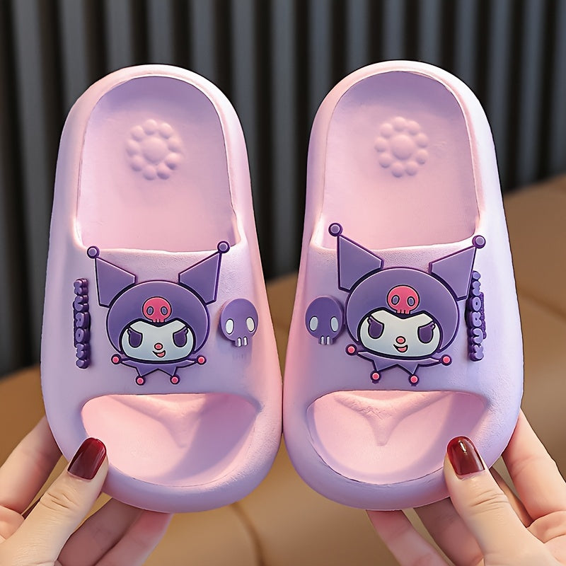 Children's Indoor Slippers Girls Non-slip EVA Cartoon Animal Pattern for Kids Under 14