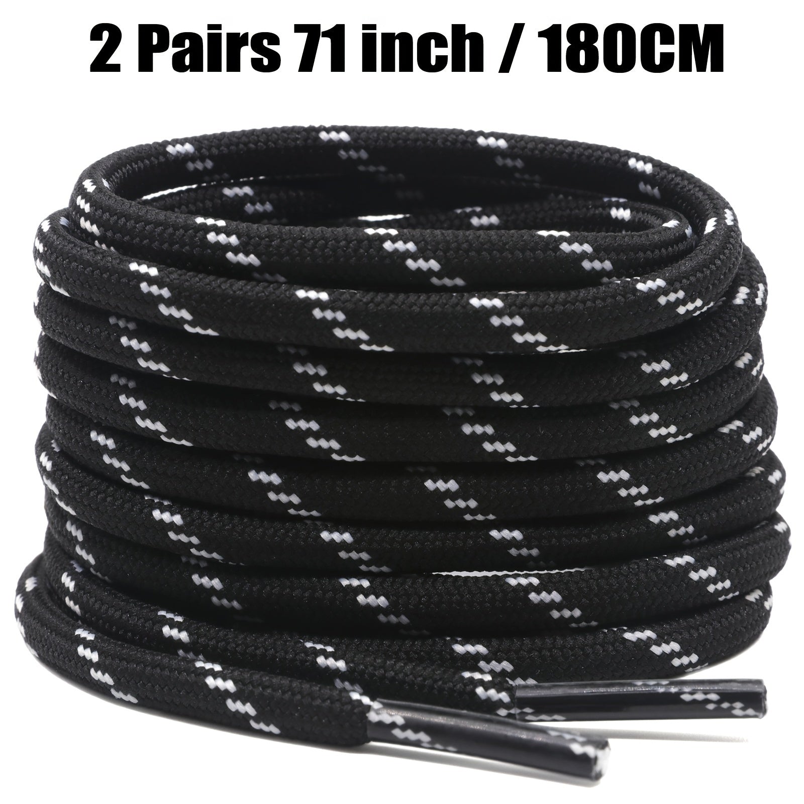 Unisex Thickened Round Climbing Shoe Laces for Hiking and Work Boots