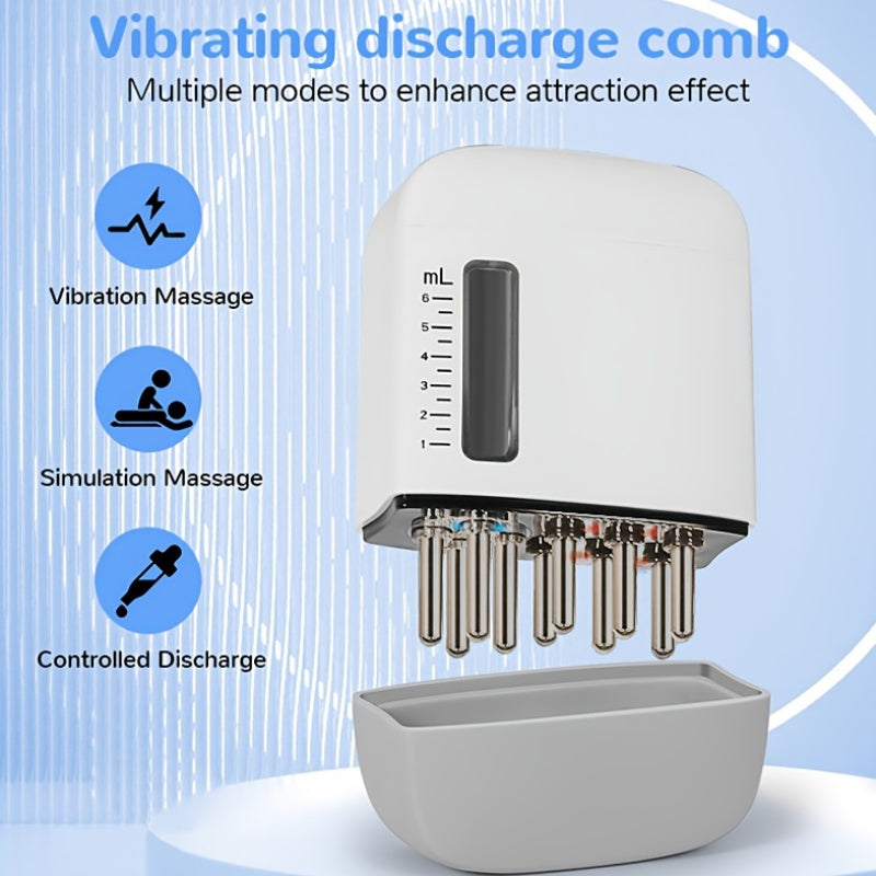 Portable Hair Massage Comb with Drain USB Rechargeable for All Hair Types