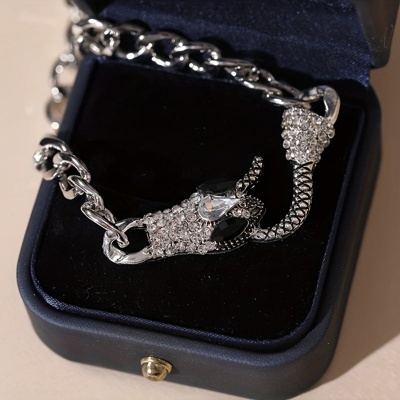 Gothic Snake Chain Necklace Unisex Jewelry Gift for Men Women Stylish