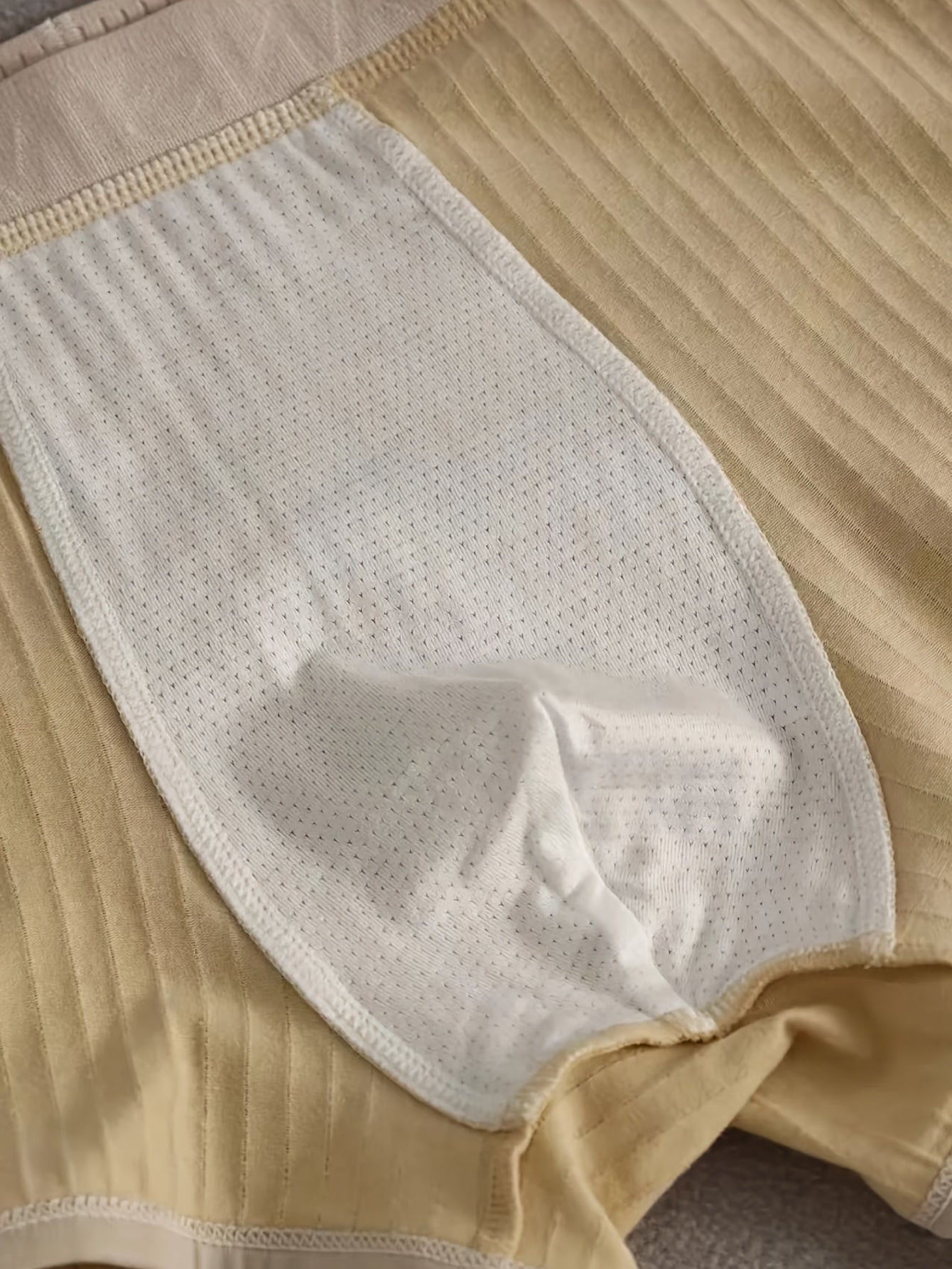 Men's Ribbed Boxer Briefs Set 3 Pack Polyester Stretch Casual Sports Underwear