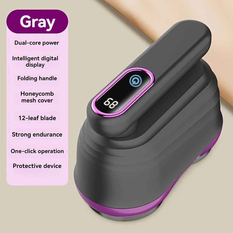 Rechargeable Dual-Blade Hair Ball Remover Fabric Defuzzer USB Charging