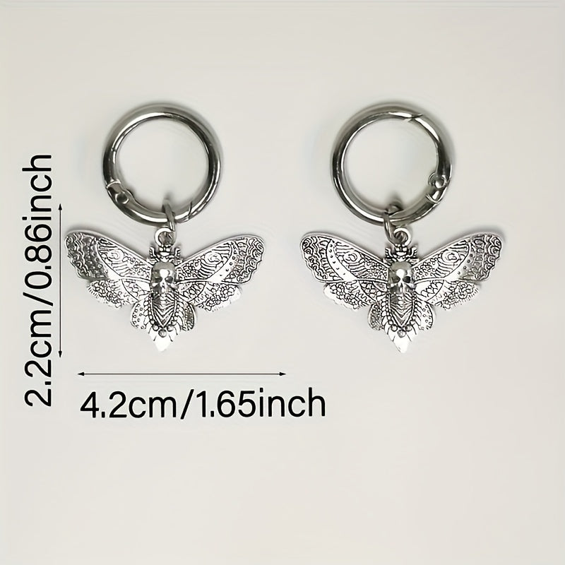 Unisex gotik metal koshki chashka osilgan buyumlar to'plami, 2 ta