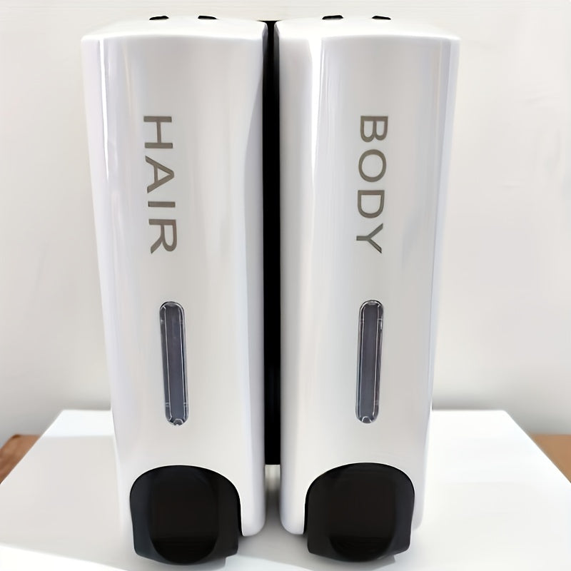 Wall-Mounted Manual Soap Dispenser for Hotels Single Double Triple Heads No Drilling