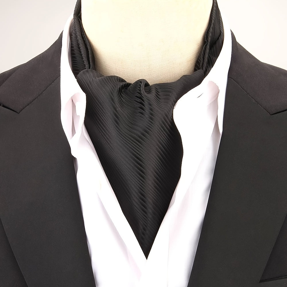 Men's Polka Dot Ascot Cravat Shirt Scarf Polyester for Casual and Formal Wear