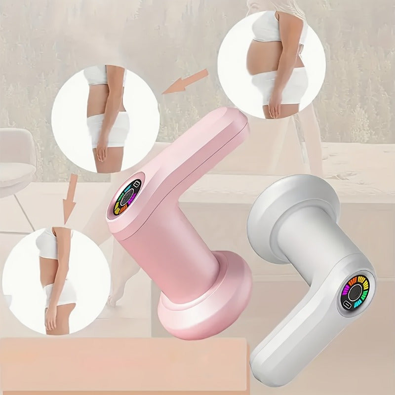 Multi-Functional Vibrating Massager with Five Heads and Six-Speed Settings for Full-Body Relaxation