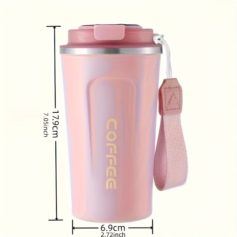 Stainless Steel Izolyatsiyalangan Qahva Kubogi Sayohat Mug'i raqamli harorat displeyi bilan