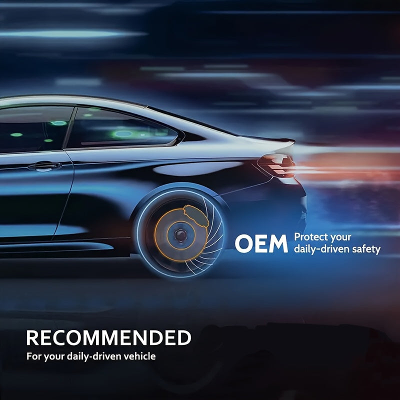 4 шт. керамических полуметаллических тормозных колодок задние комплект для подавления шума