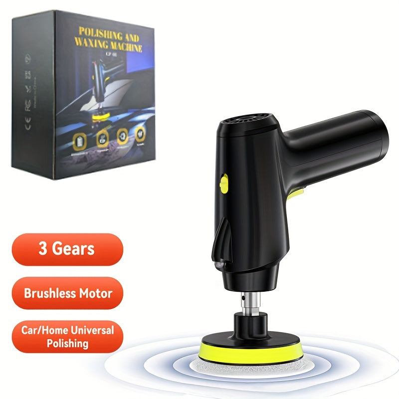 Rechargeable Cordless Car Polisher with 2000mAh Lithium Battery and USB Charging