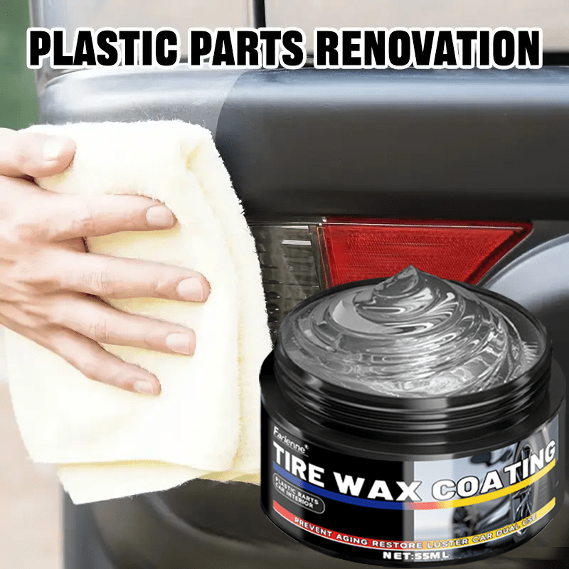 Car Interior and Exterior Restoration Kit Black Wax Plastic Tire Seat Conditioner