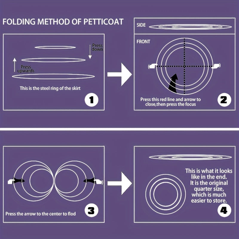 enagua de crinolina de longitud completa blanca para bodas y eventos en poliéster, enagua con aros y enagua interior