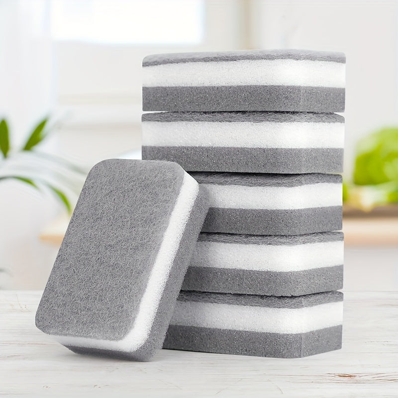 Multi-Purpose Magic Cleaning Sponge Dual-Sided Non-Scratch for Kitchen Bathroom Living Room 5/10 Pack