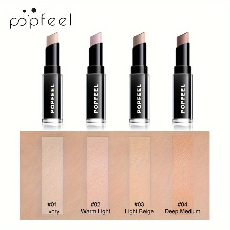 Corrector en barra para mujer, ilumina ojeras, cubre círculos oscuros, contorno de maquillaje con perla