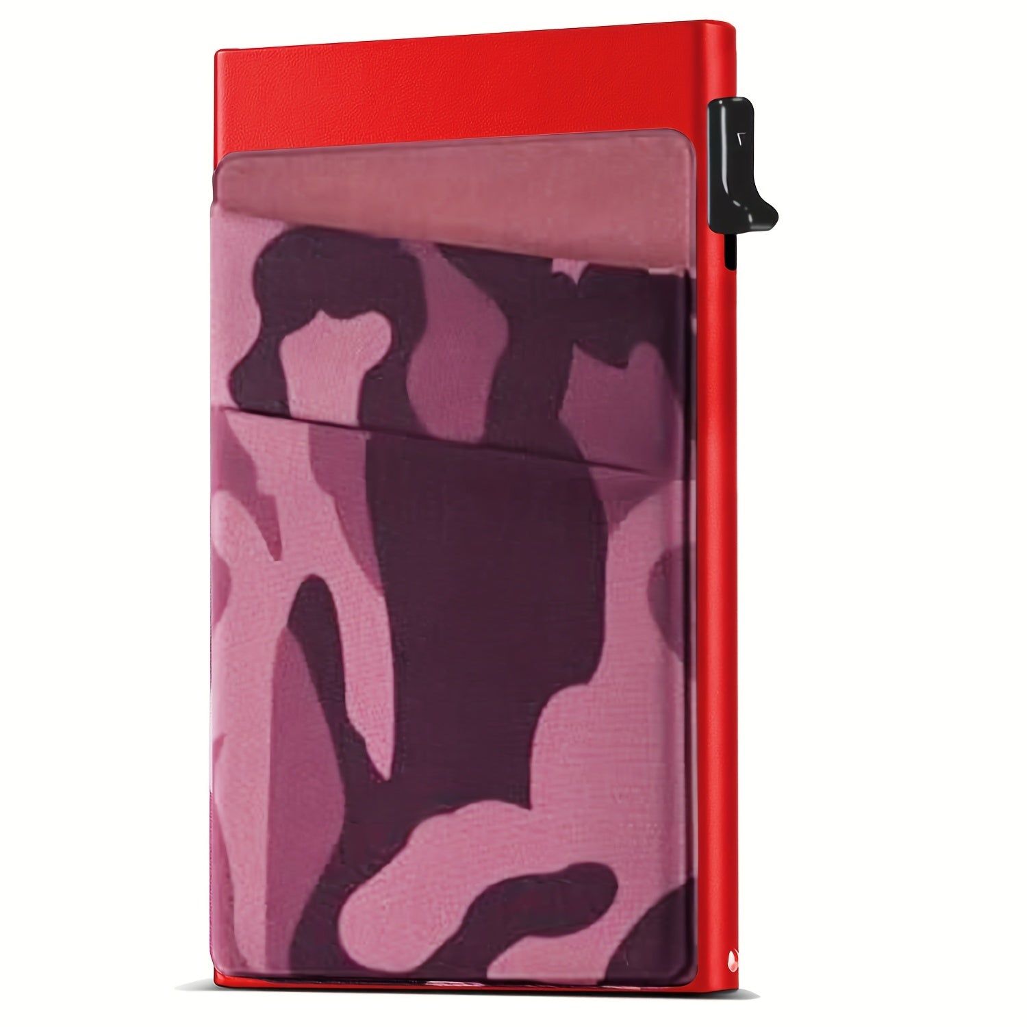 Porta tarjetas de crédito y billetera de aluminio con bloqueo RFID para hombres