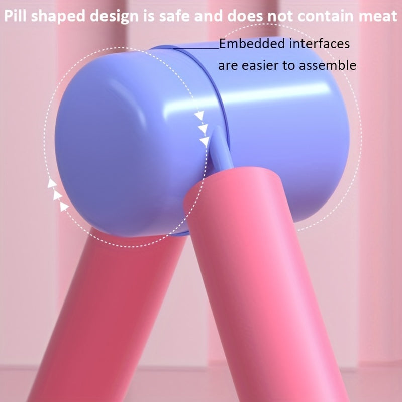 Conjunto de entrenamiento de músculos del suelo pélvico para hombres y mujeres, equipo de yoga de resistencia, color púrpura y rosa