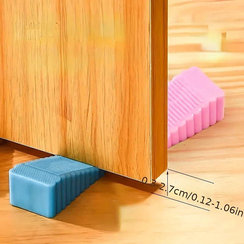 Silicone Windproof Door Stopper Anti-Pinch Household Safety Rubber Wedge