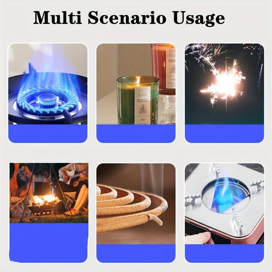 Qayta to'ldiriladigan elektr arc yondirg'ich, shamolsiz gaz pechka, sham, BBQ, sayohat, ochiq havoda foydalanish uchun