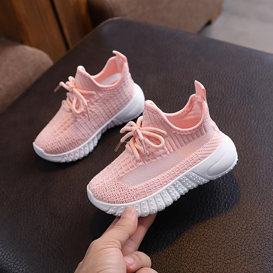 Kids Casual Flat Sneakers for Boys and Girls All-Season Fabric Slip-On Round Toe