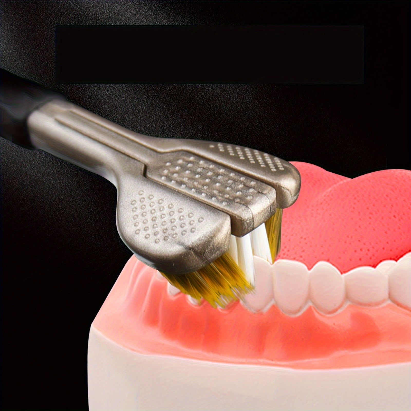 Set of Two Soft Bristle Adult Toothbrushes with 360-Degree 3D Wrapped Head and Ergonomic Handle