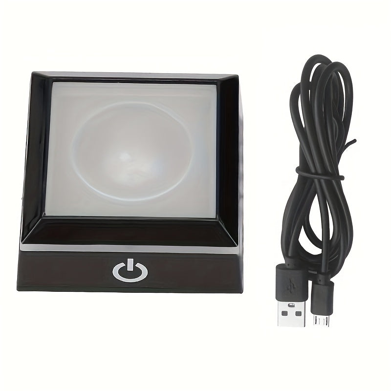 LED Light Base for 3D Crystals Touch-Sensitive Color Changing USB Rechargeable Acrylic Glass