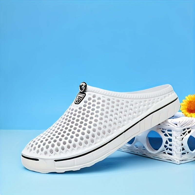 Women's Breathable EVA Clogs Open-Toe Slip-On Casual Shoes Purple