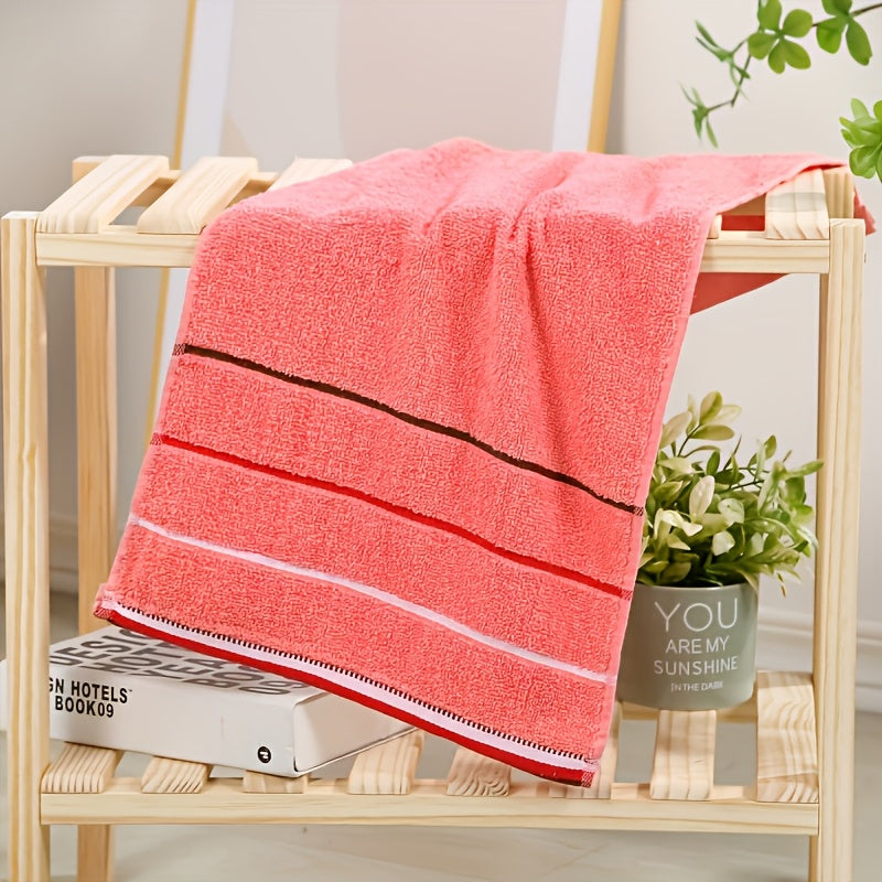 3-Piece Polyester Towel Set Woven Soft Absorbent Quick-Dry Bathroom Kitchen