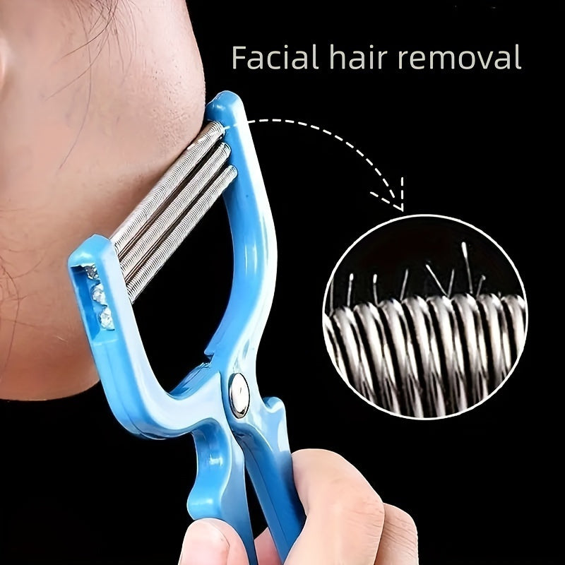 Women's Facial Hair Remover Spring Epilator 1/2 Piece Waterproof Manual Tool