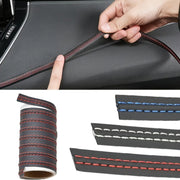 Universal Car Interior Leather Decor Strip Self-Adhesive Door Panel Trim